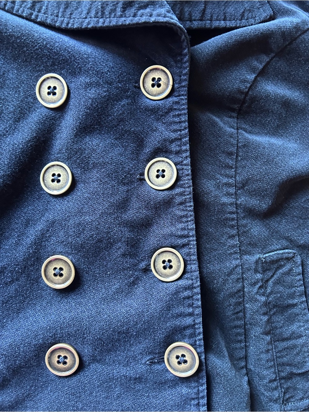 Mossimo Supply Co. Women’s corduroy double-breasted pea coat jacket Size Medium - Picture 6 of 13